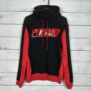 Black Pyramid By Chris Brown‎ Graphic Hoodie Black Red Mens Sz Small Streetwear